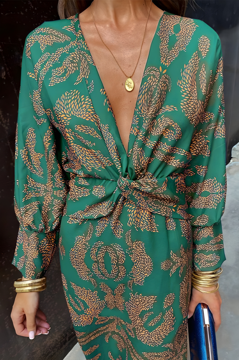 Elegante Print Jurk met Stijl voor Dames