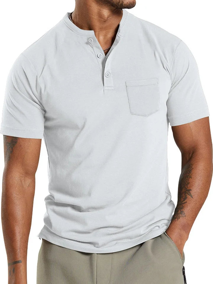 Bas - Henley T-shirt voor Heren