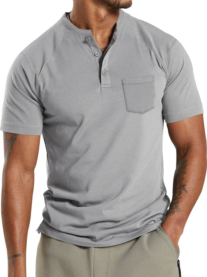 Bas - Henley T-shirt voor Heren