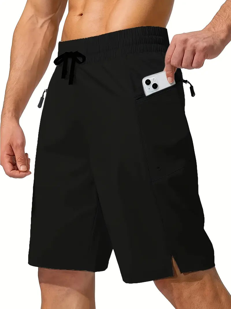 Sneldrogende Strandshort voor Heren met Ritszakken en geen Gaasvoering