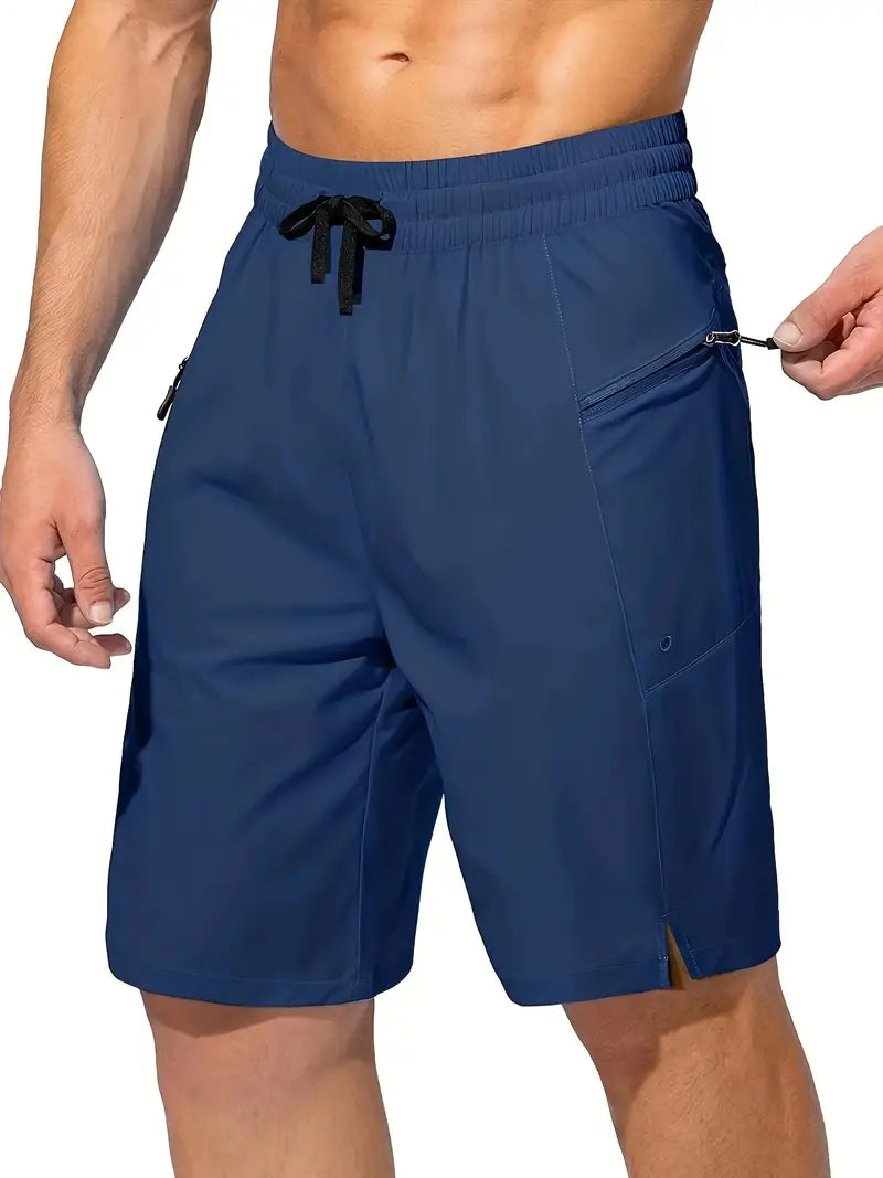 Sneldrogende Strandshort voor Heren met Ritszakken en geen Gaasvoering
