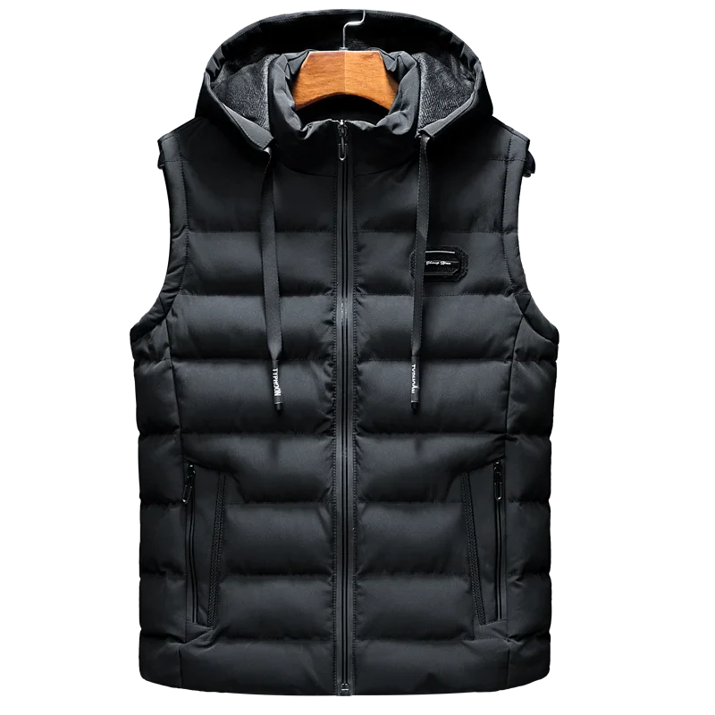 Heren Mode Warme Hooded Waistcoat