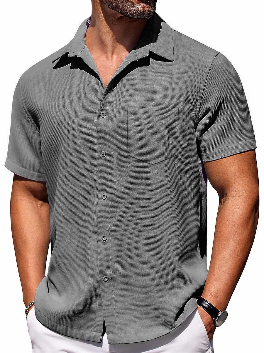 Lichtgewicht zomershirt met korte mouwen voor heren
