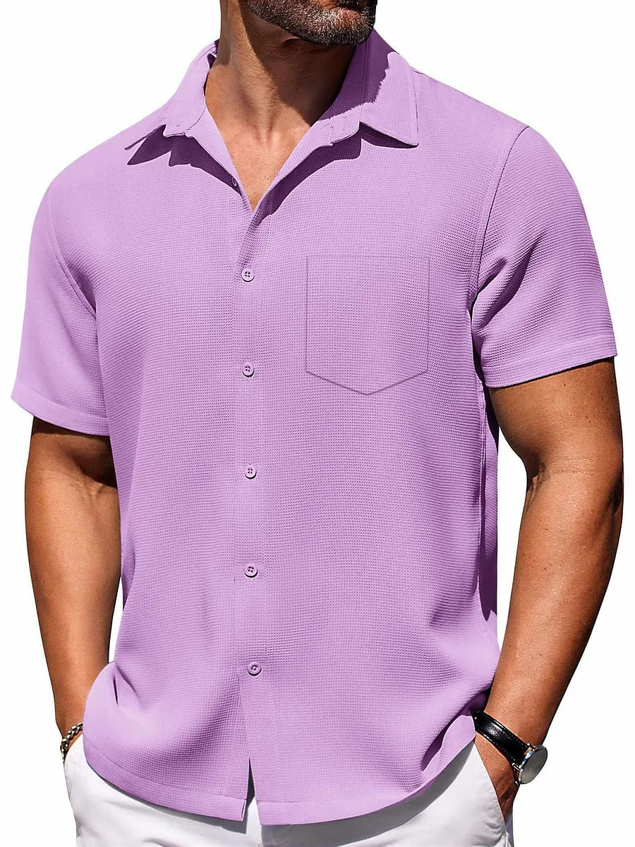 Lichtgewicht zomershirt met korte mouwen voor heren