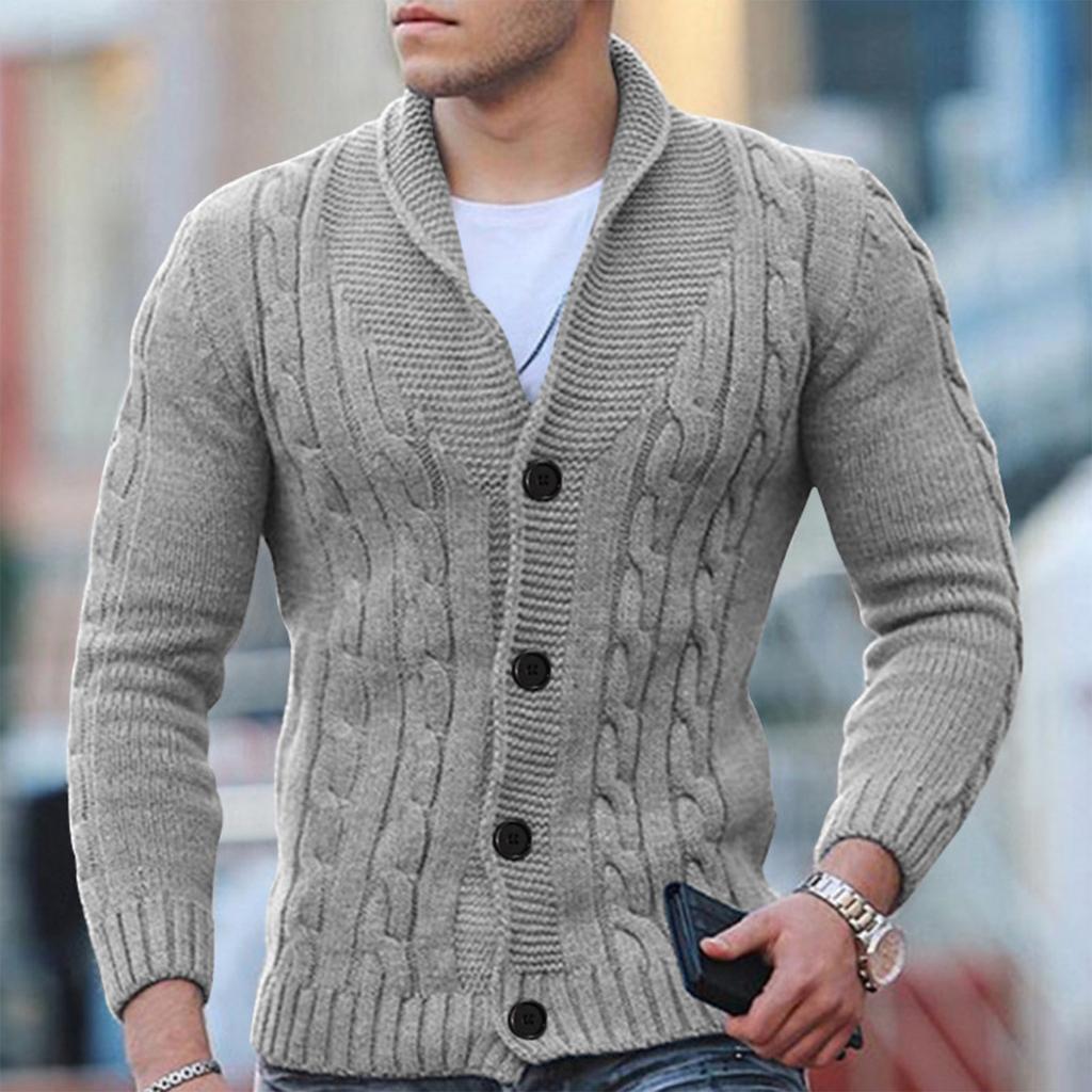 Lucas | Gebreid Herenvest Voor Herfst/Winter