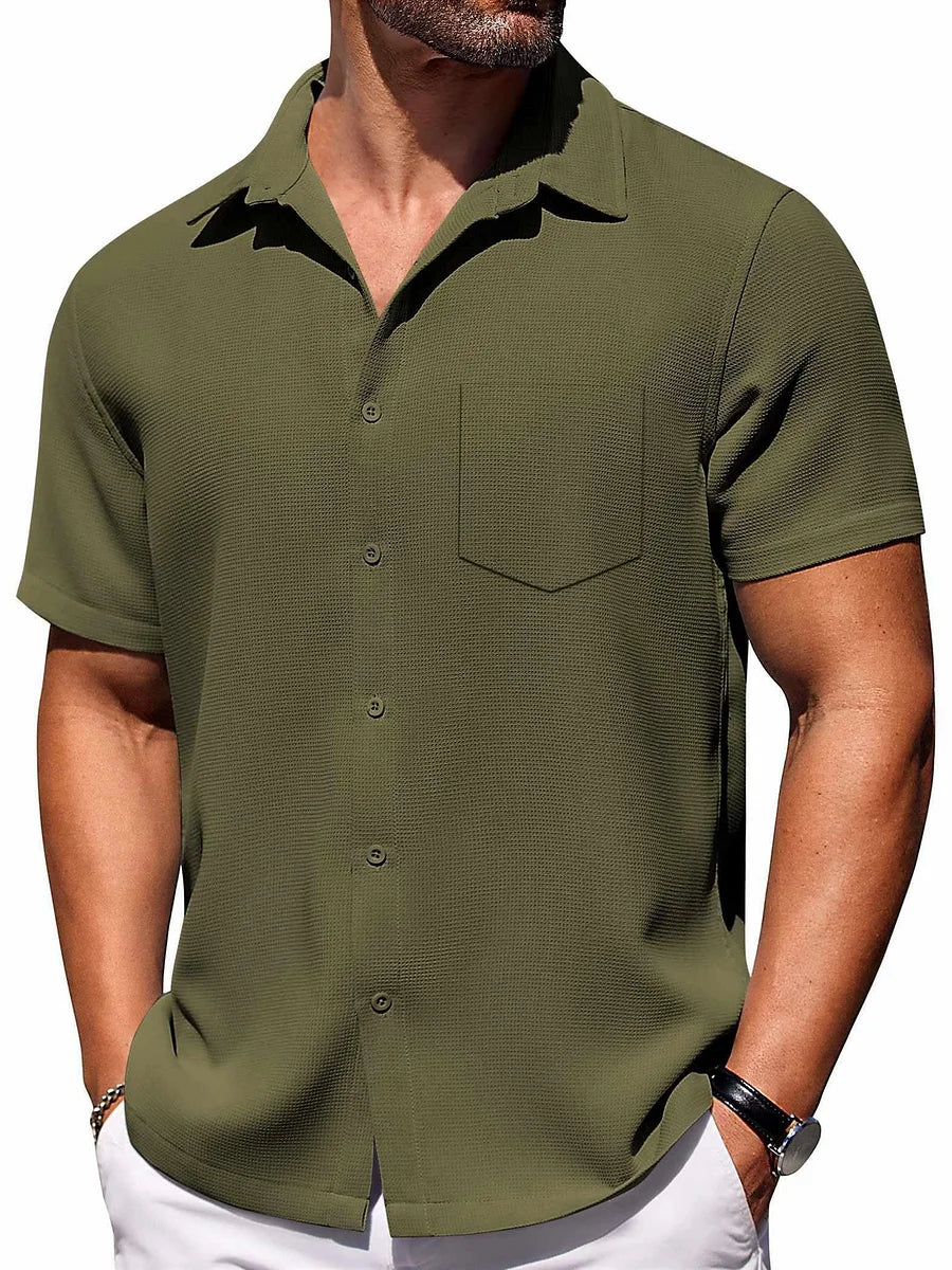 Lichtgewicht zomershirt met korte mouwen voor heren
