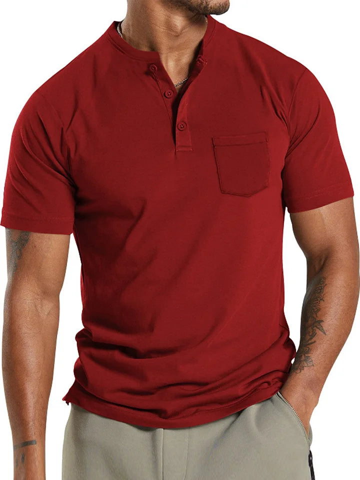 Bas - Henley T-shirt voor Heren