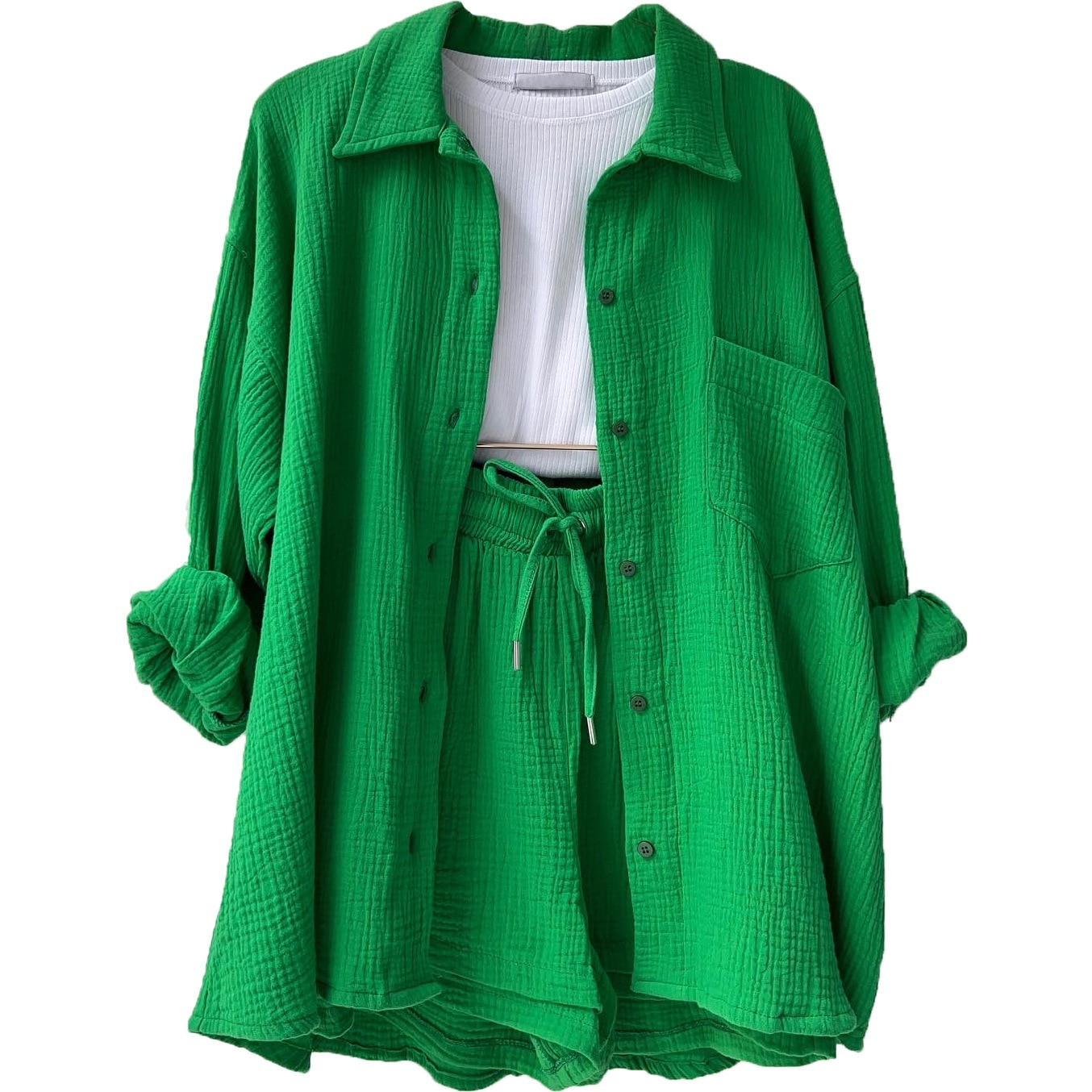 Tweedelig Zomerpak voor Dames - Shirt en Korte Broek