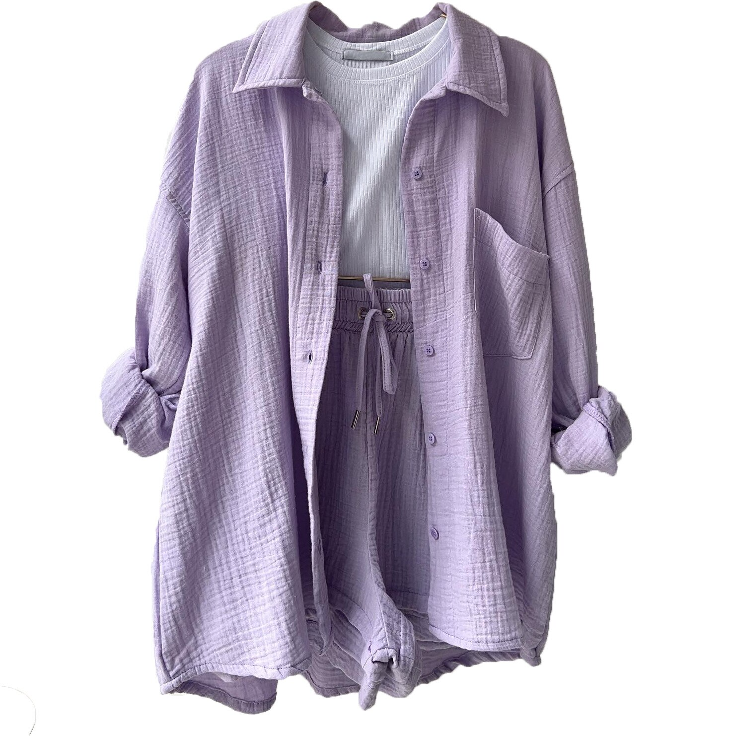 Tweedelig Zomerpak voor Dames - Shirt en Korte Broek