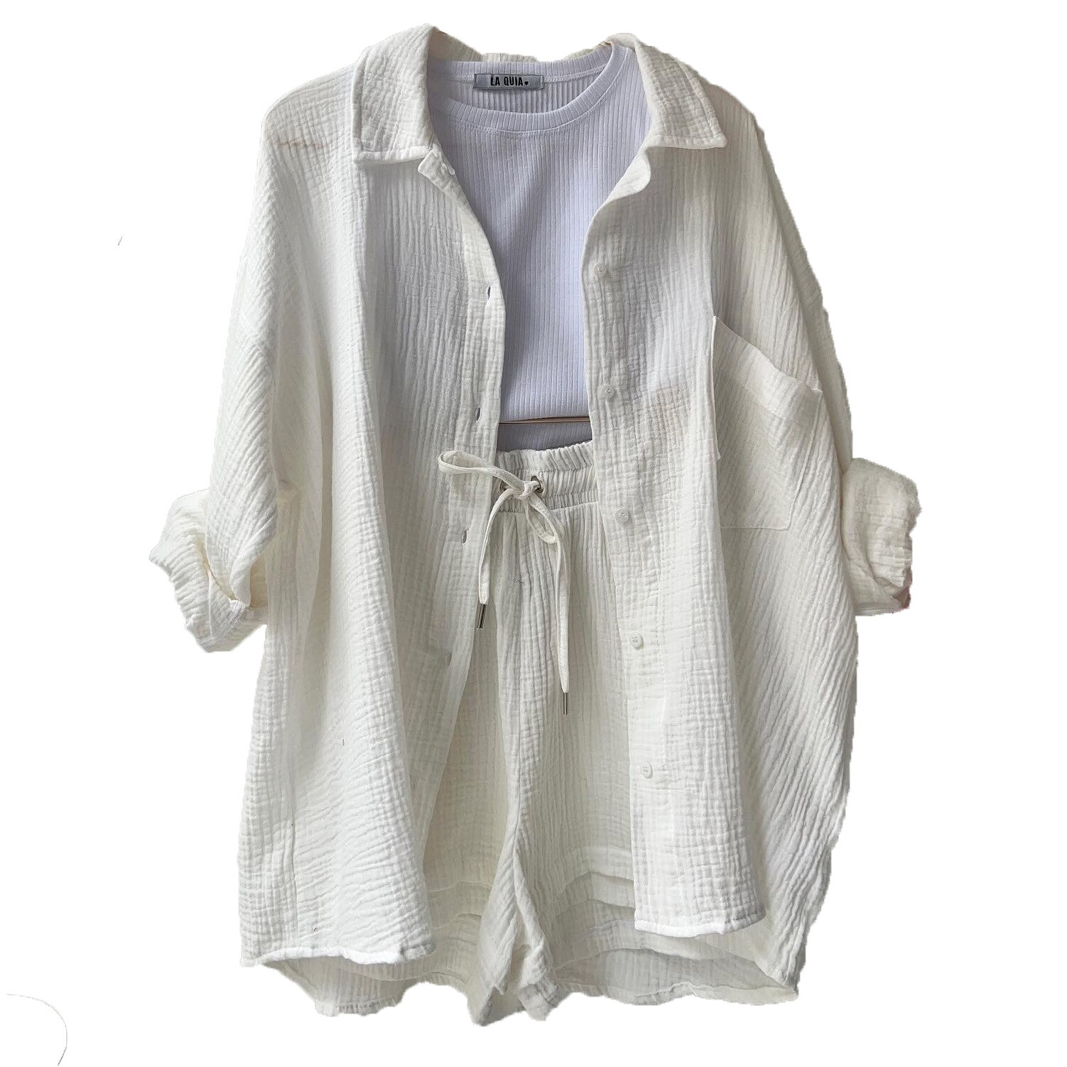 Tweedelig Zomerpak voor Dames - Shirt en Korte Broek