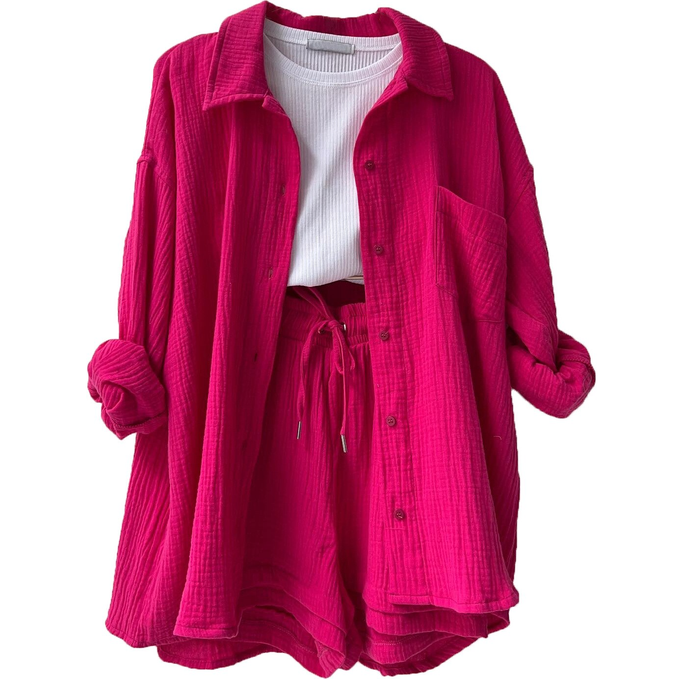 Tweedelig Zomerpak voor Dames - Shirt en Korte Broek