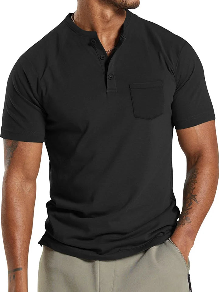 Bas - Henley T-shirt voor Heren