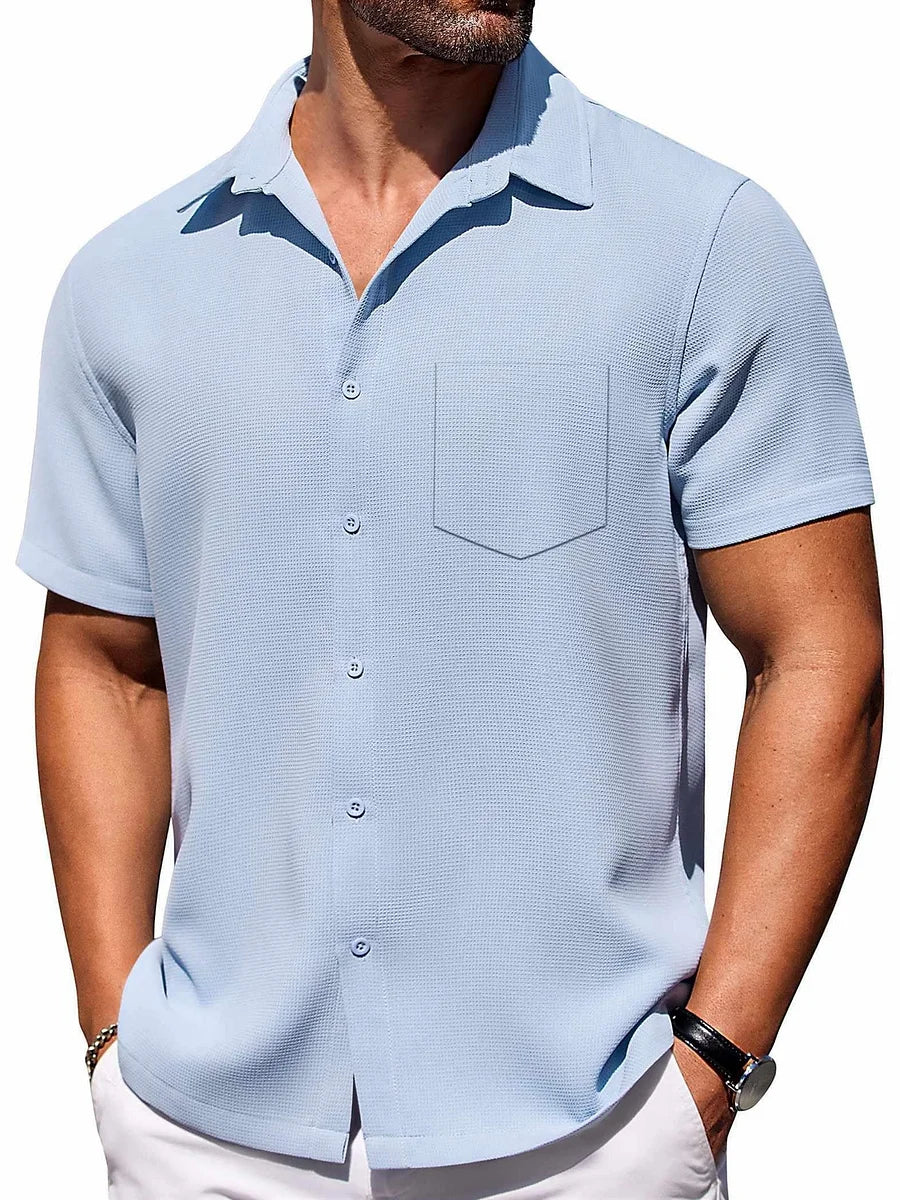 Lichtgewicht zomershirt met korte mouwen voor heren