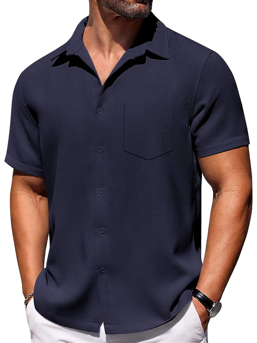 Lichtgewicht zomershirt met korte mouwen voor heren