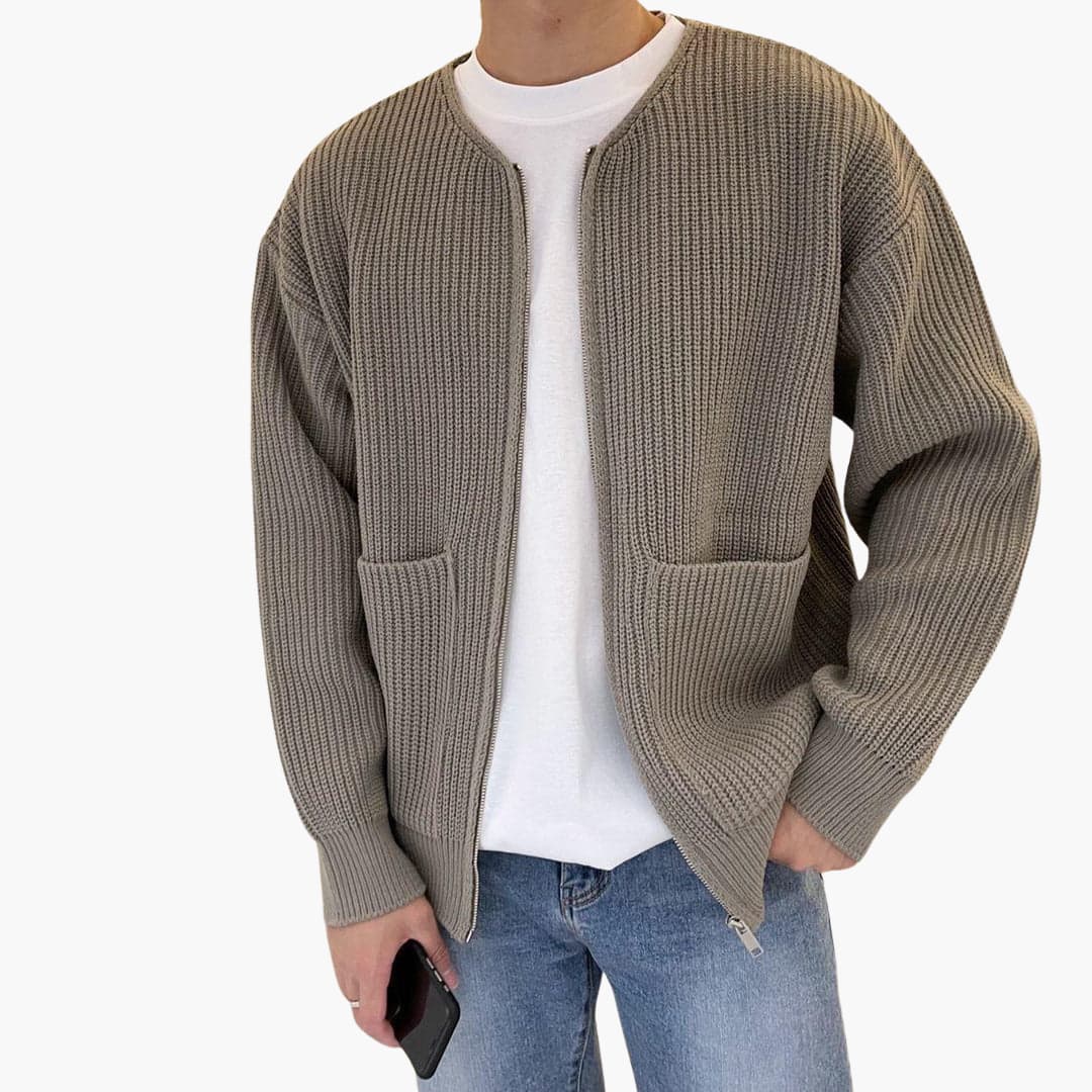Daniel | Trendy Trui met Open Voorzijde