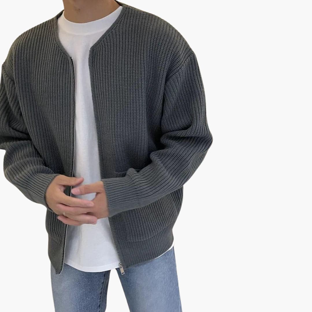 Daniel | Trendy Trui met Open Voorzijde