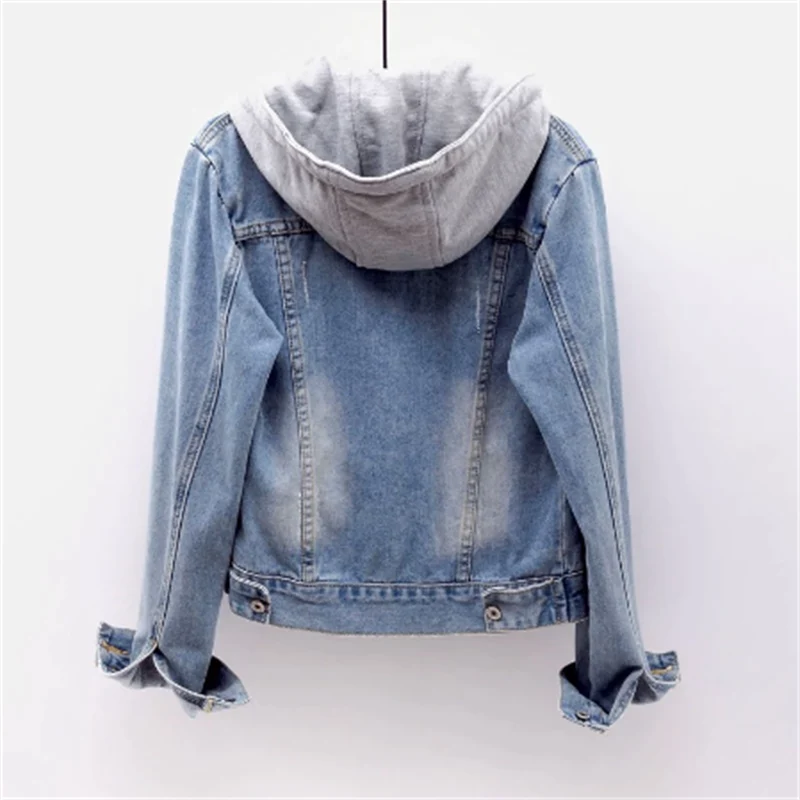 Serena | Denim jack met capuchon