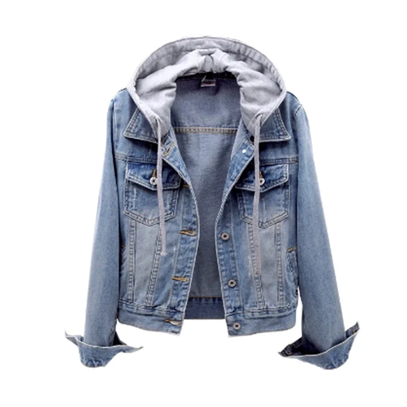 Serena | Denim jack met capuchon