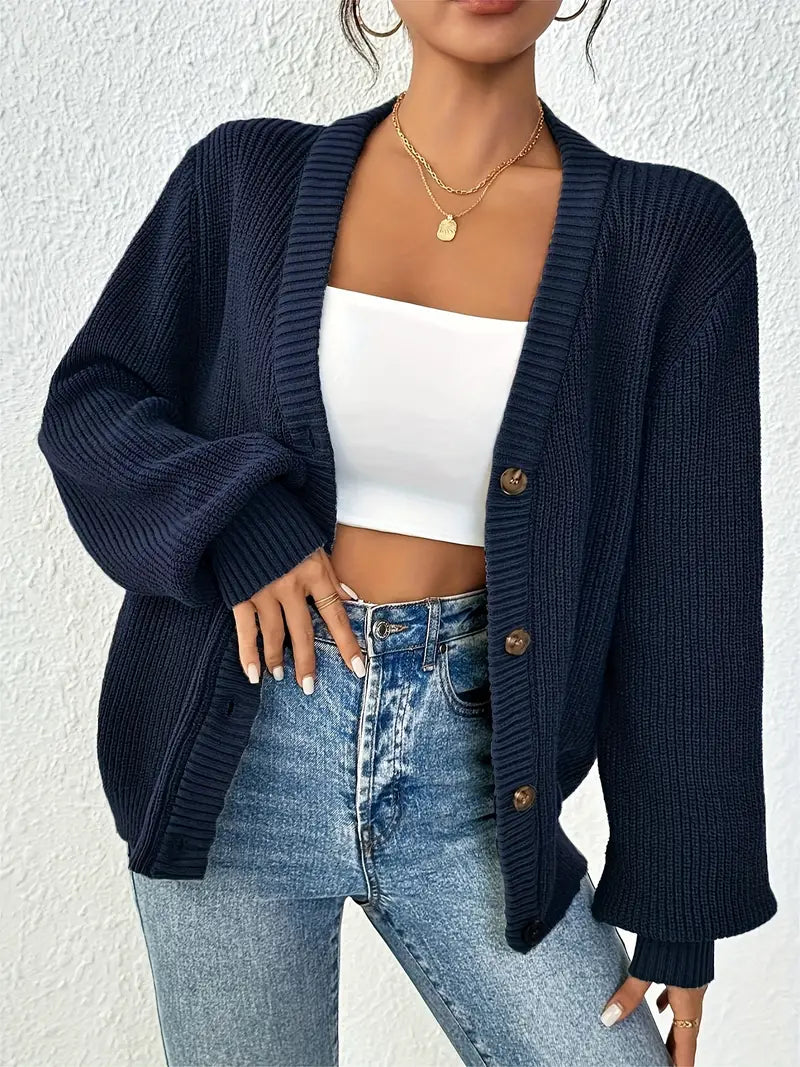 Casual Lange Mouwen Cardigan Sweater