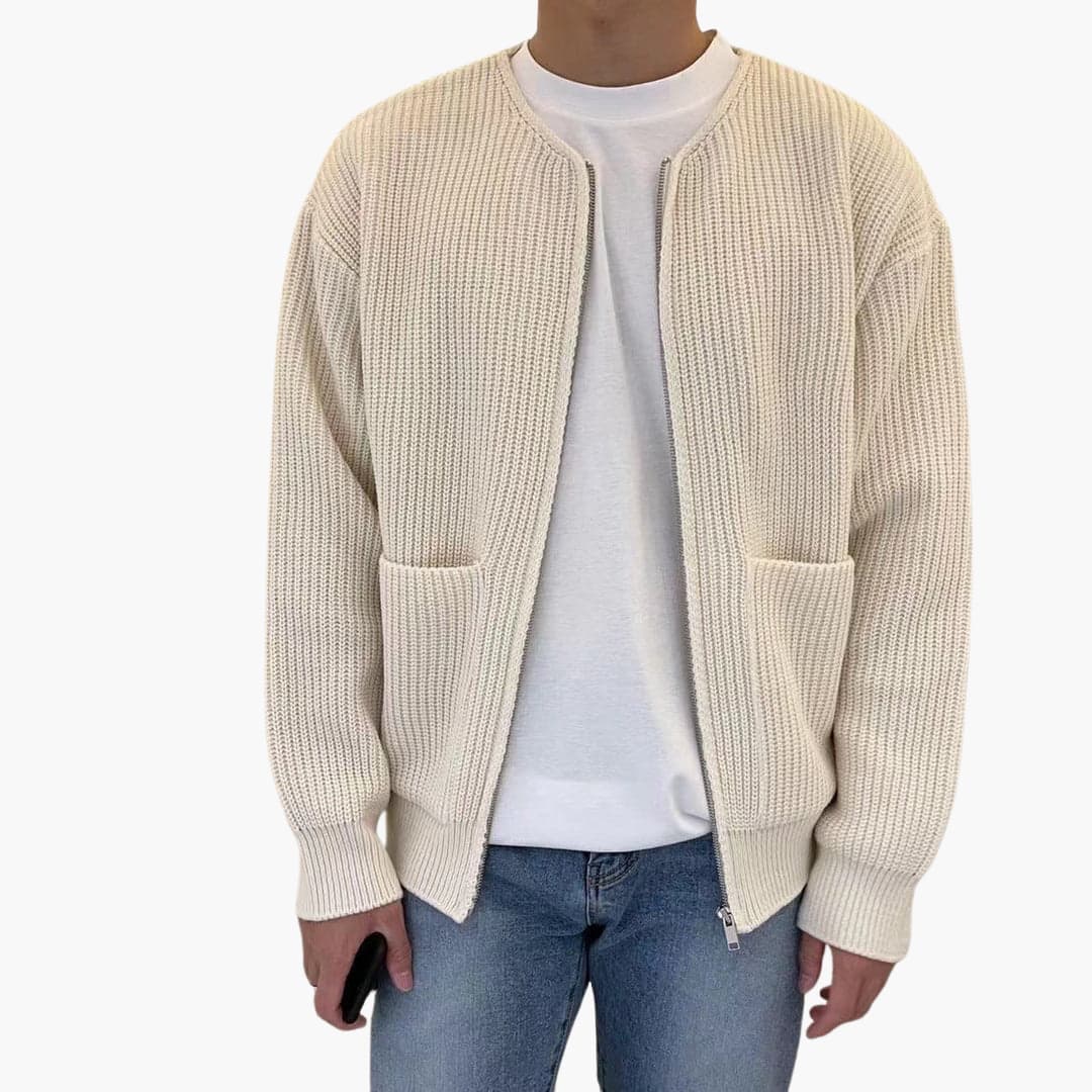 Daniel | Trendy Trui met Open Voorzijde