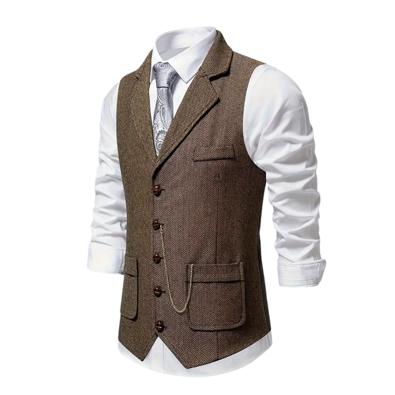 Callan | Elegant Lapel Vest voor Heren