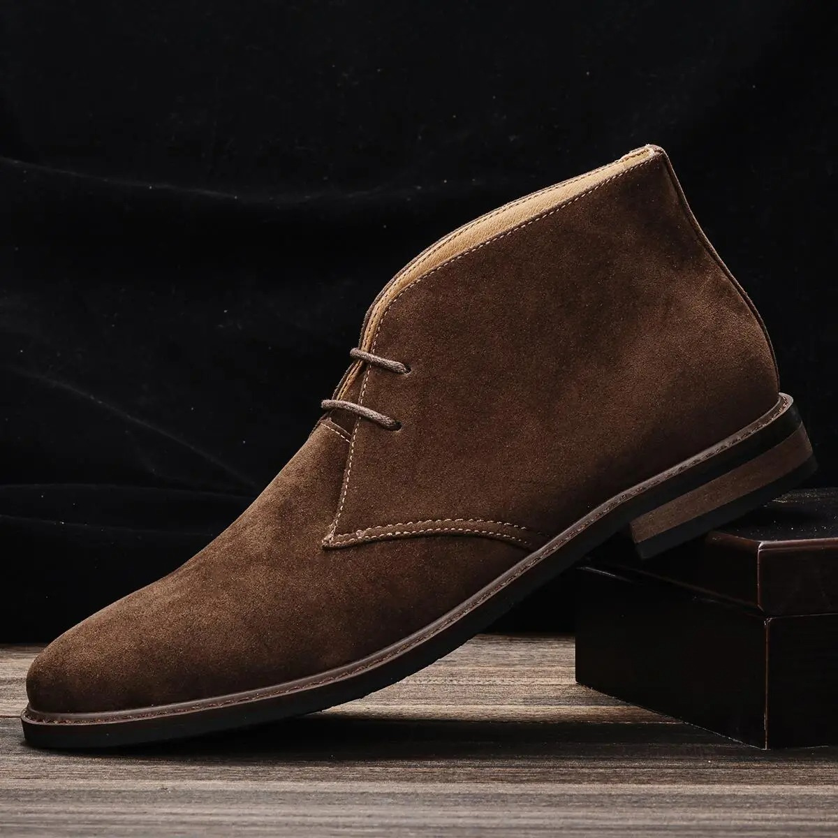 Tijdloze Suède Chukka Boots voor Heren, Elegant en Comfortabel