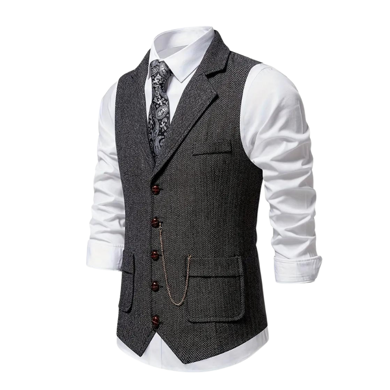 Callan | Elegant Lapel Vest voor Heren