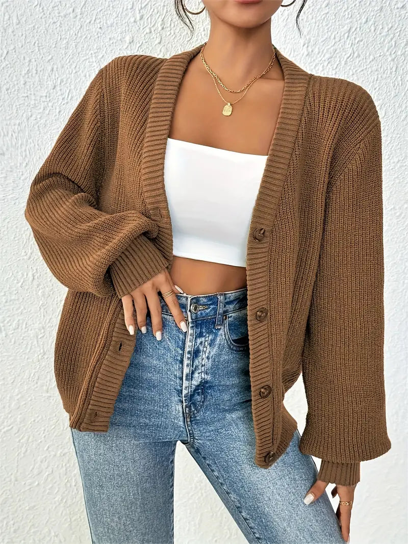 Casual Lange Mouwen Cardigan Sweater