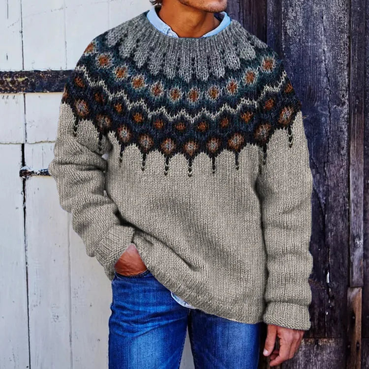 Modieuze Sweater Met Zachte Gebreide Stof