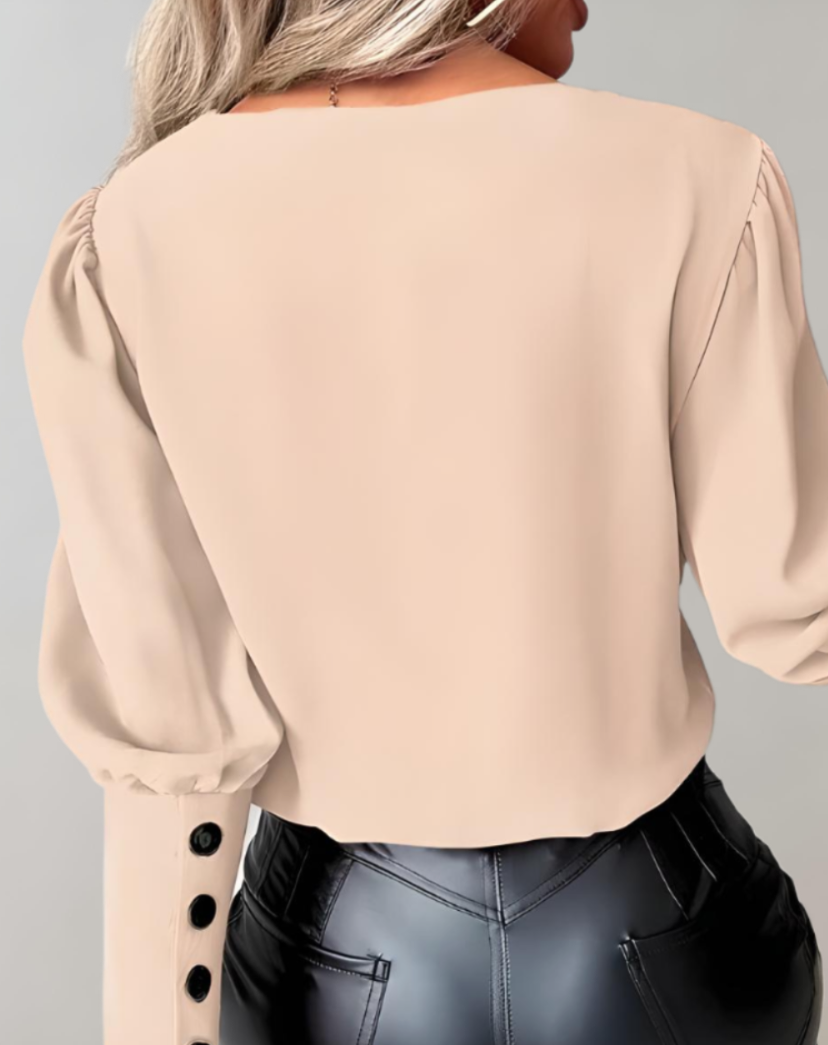 Nova - Trendy Longsleeve Top Met V-Hals