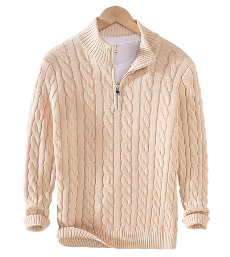 Anthony | Casual Sweater met Rits