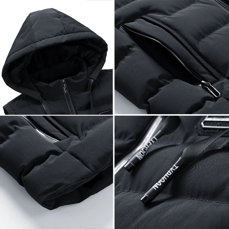 Heren Mode Warme Hooded Waistcoat