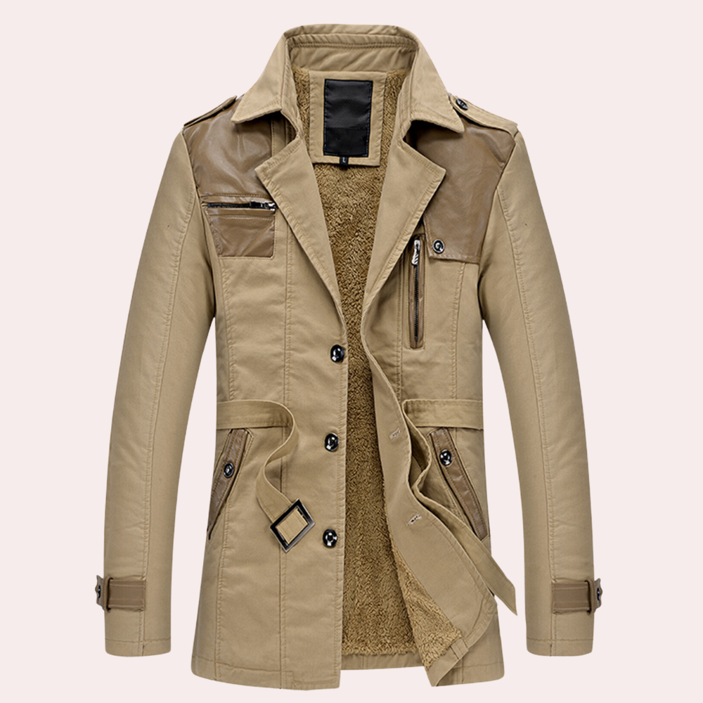 Heren Comfortabele Trenchcoat