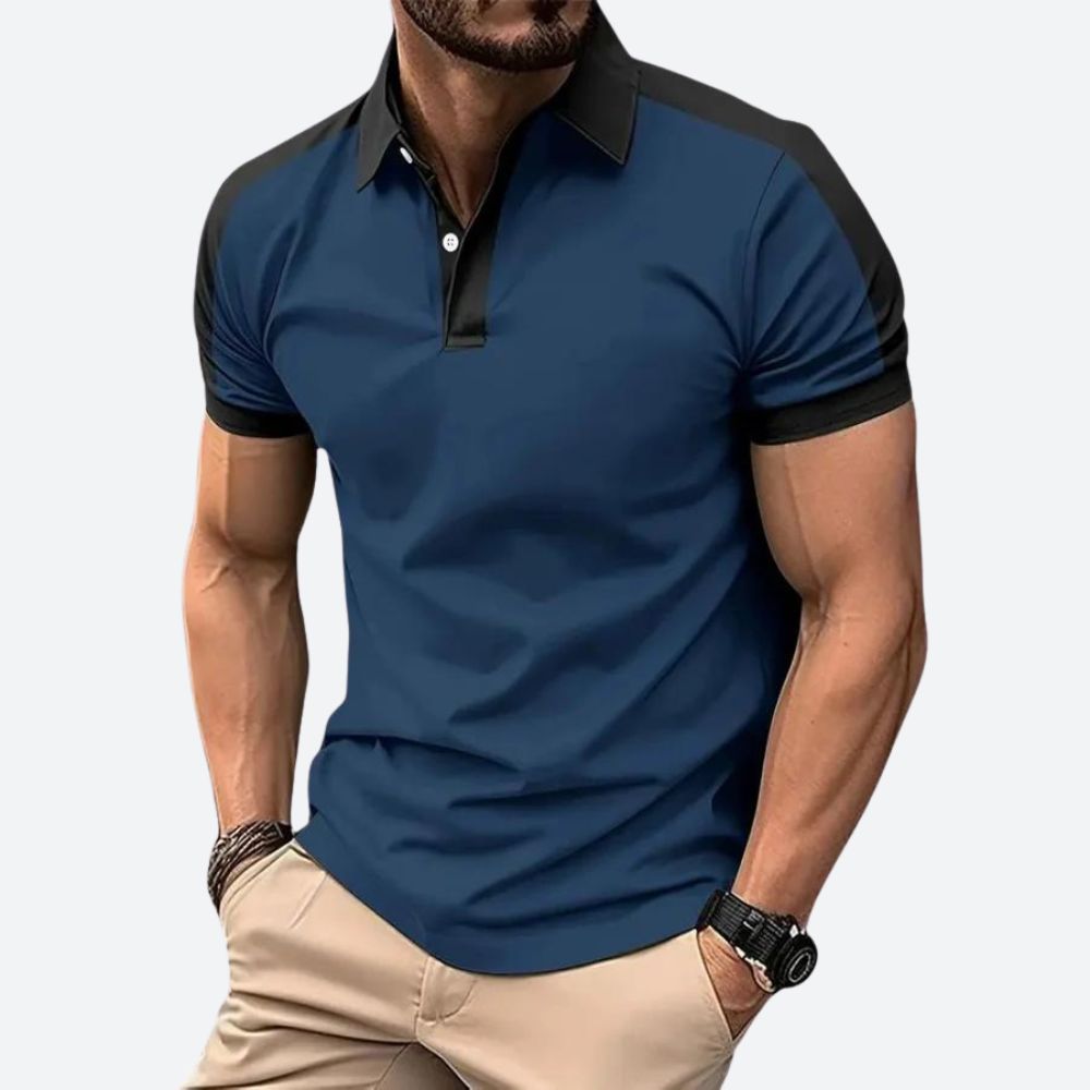 Casual Polo Shirt met Korte Mouwen voor Heren