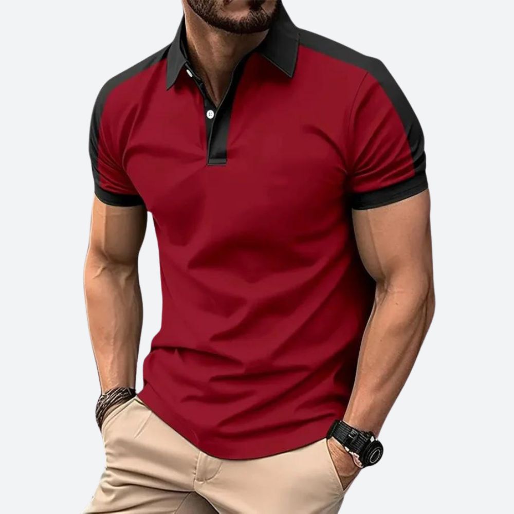 Casual Polo Shirt met Korte Mouwen voor Heren