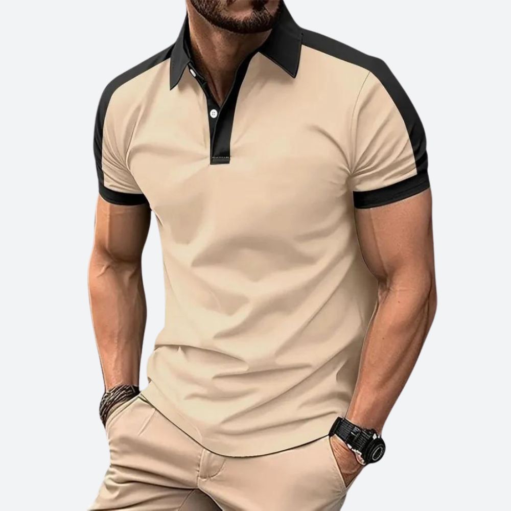 Casual Polo Shirt met Korte Mouwen voor Heren