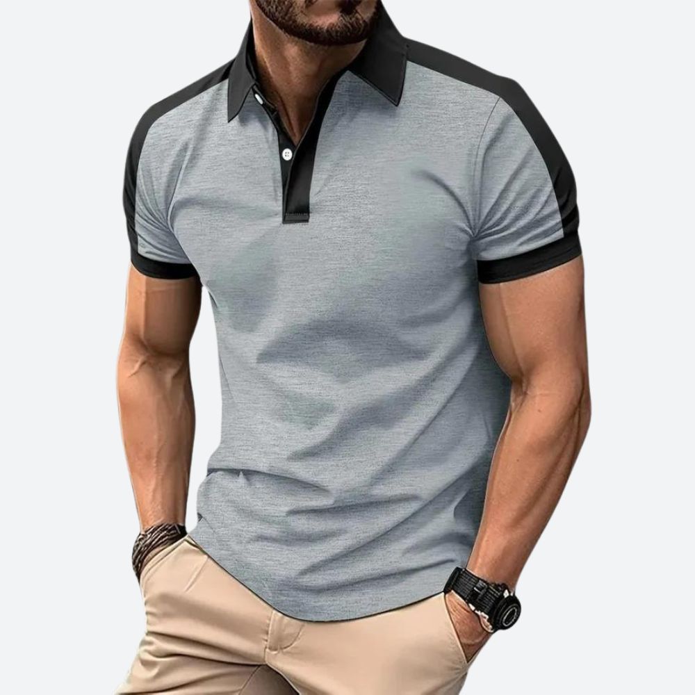 Casual Polo Shirt met Korte Mouwen voor Heren