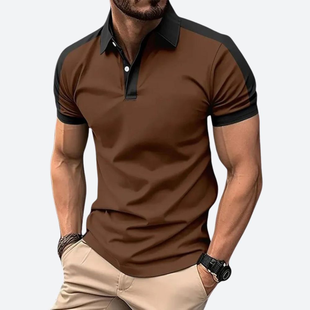 Casual Polo Shirt met Korte Mouwen voor Heren