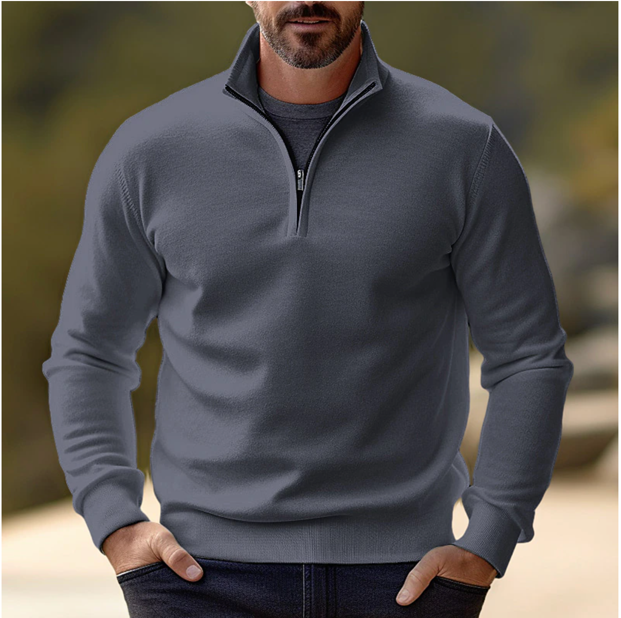 Samuel | Casual Half-Zip Sweater