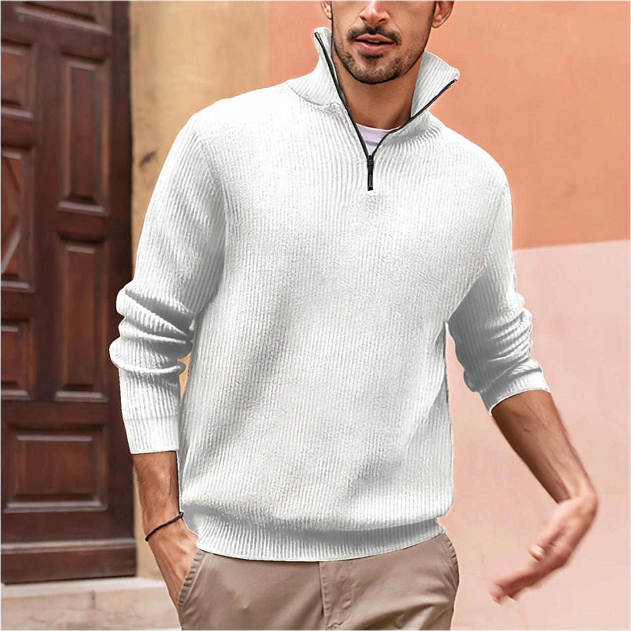 Albert | Stijlvolle Quarter Zip Herentrui