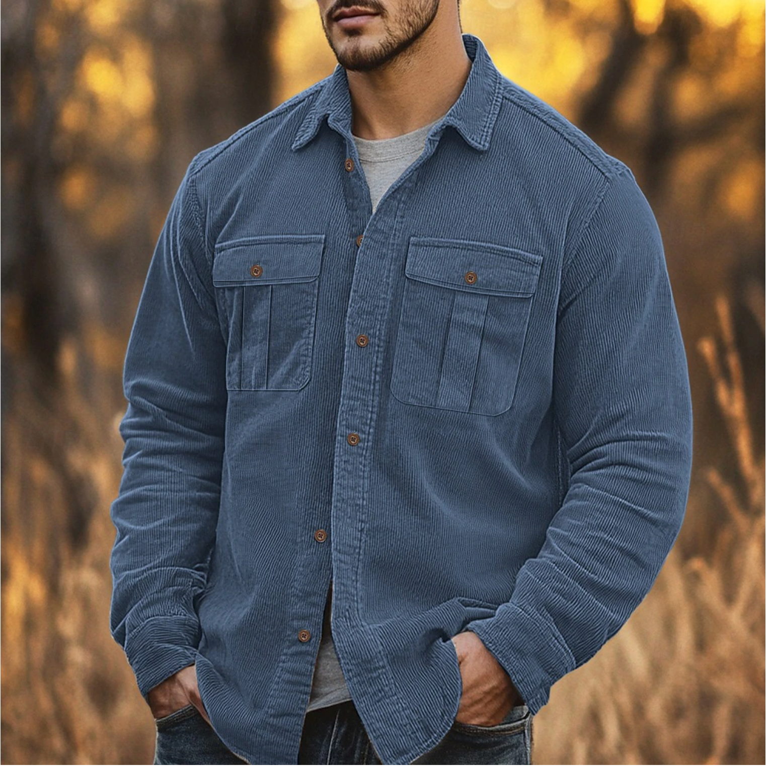 Sefa | Corduroy Herenshirt