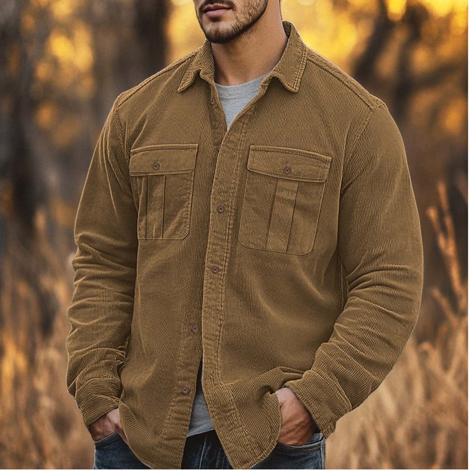 Sefa | Corduroy Herenshirt