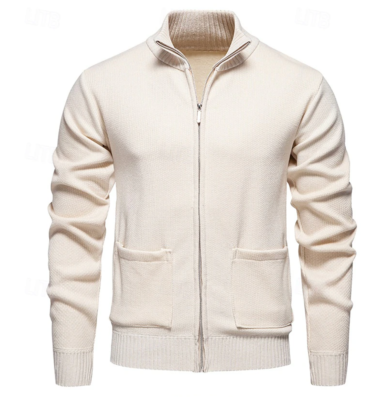 Heren Kasjmier Cardigan Zip Sweater