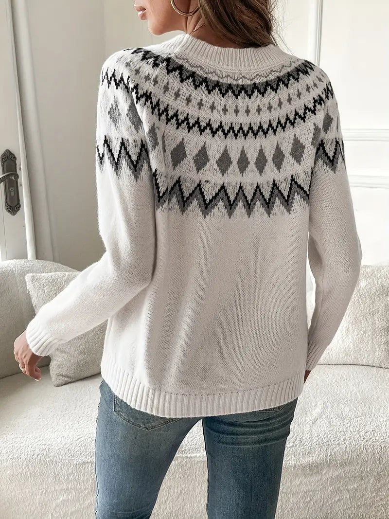 Geometrische Sweater voor Dames