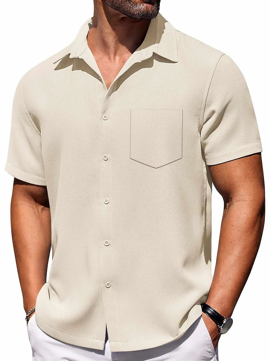 Lichtgewicht zomershirt met korte mouwen voor heren