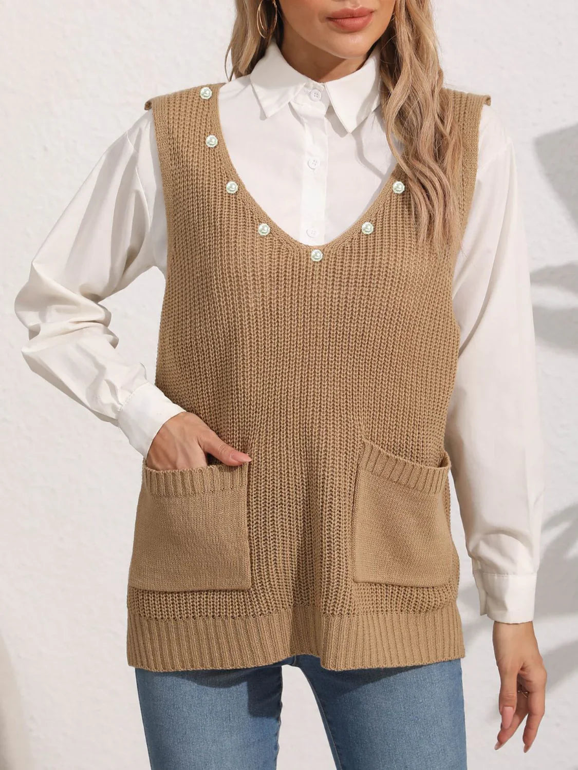 Luna | V-neck Sweater Vest