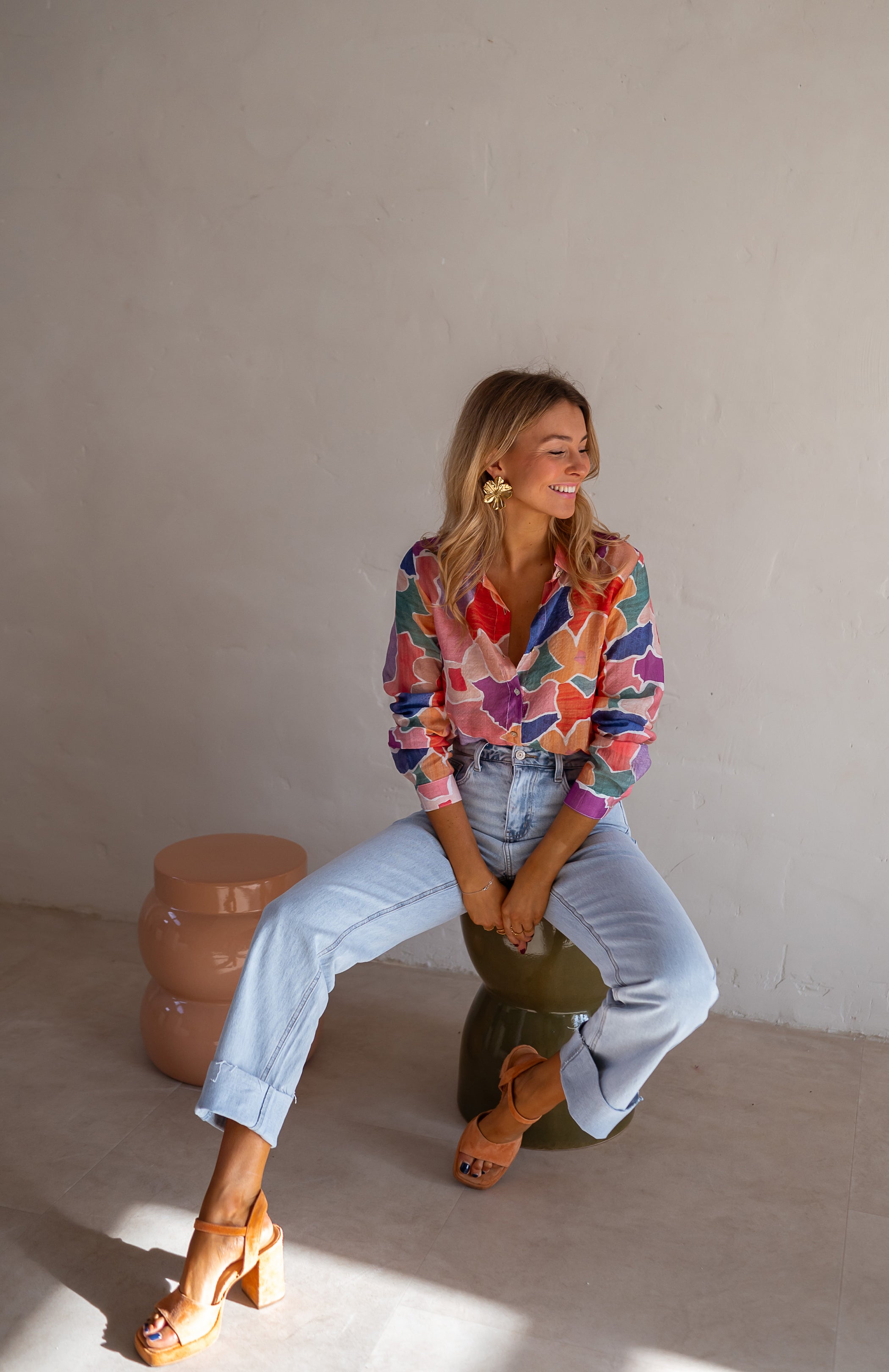 Bela - Kleurrijke Damesblouse
