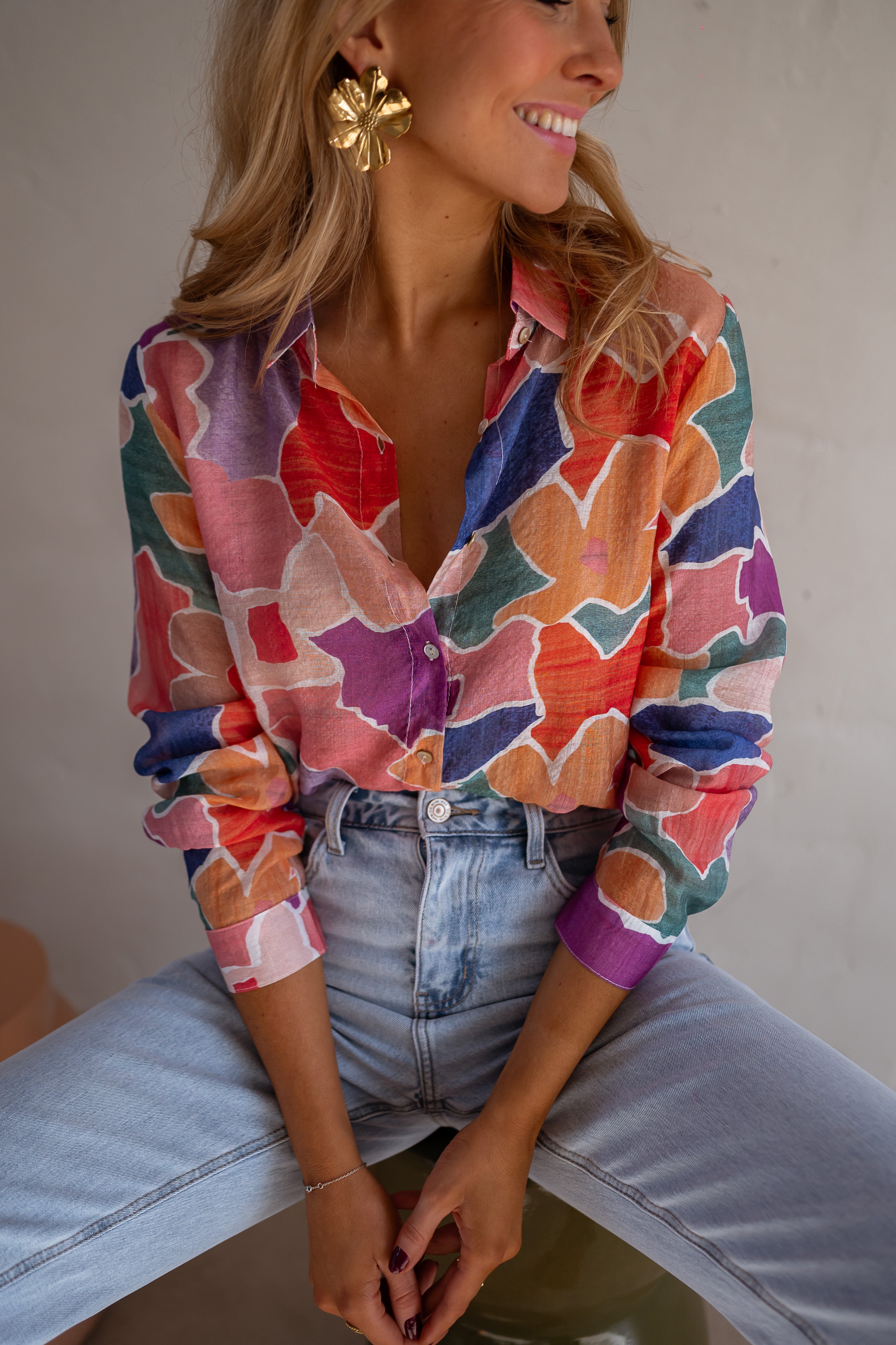Bela - Kleurrijke Damesblouse