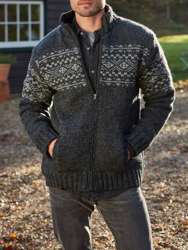 Casual Gebreide Full-Zip Sweater