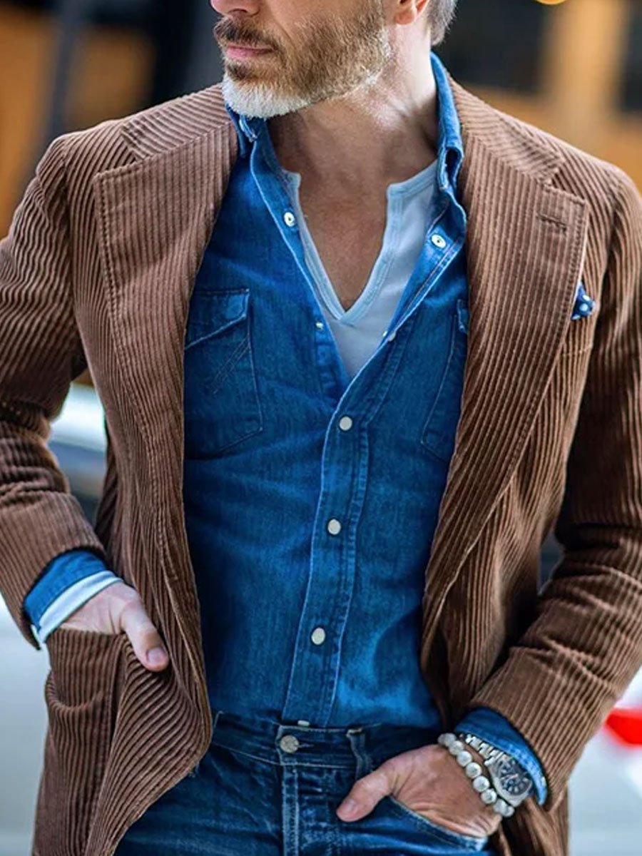 Corduroy Casual Blazer